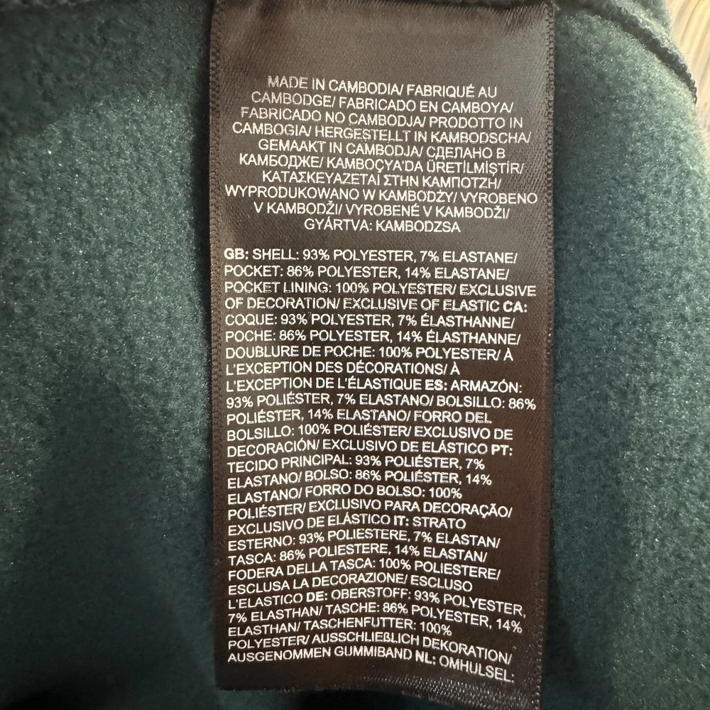 The North Face Crest Full Zip Fleece Jacket Men's XXL Blue NF0A897C Chest Pocket